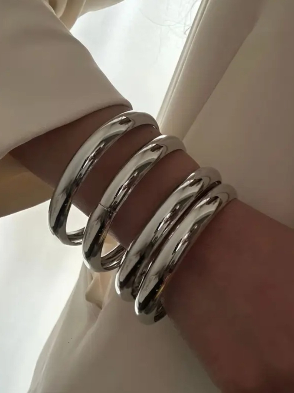 Silver Bangle Bracelet